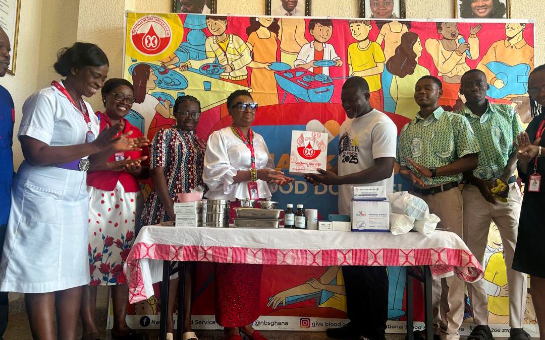 NBS presents first aid items to Osudoku Senior High Technical School