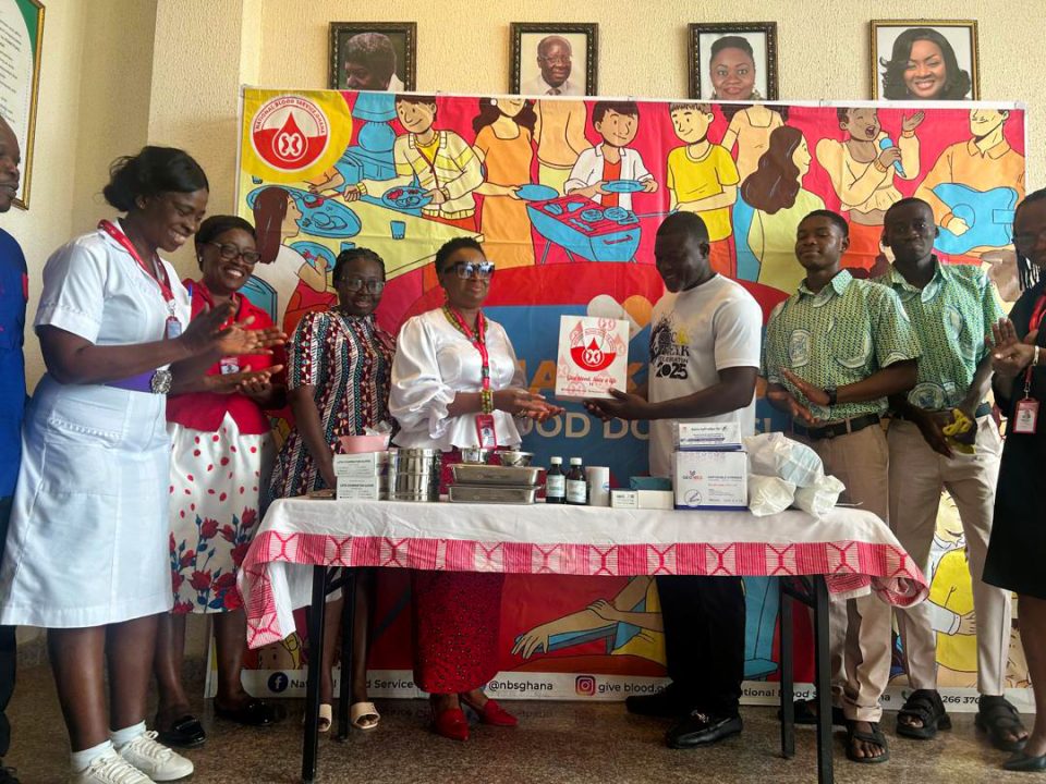 NBS presents first aid items to Osudoku Senior High Technical School
