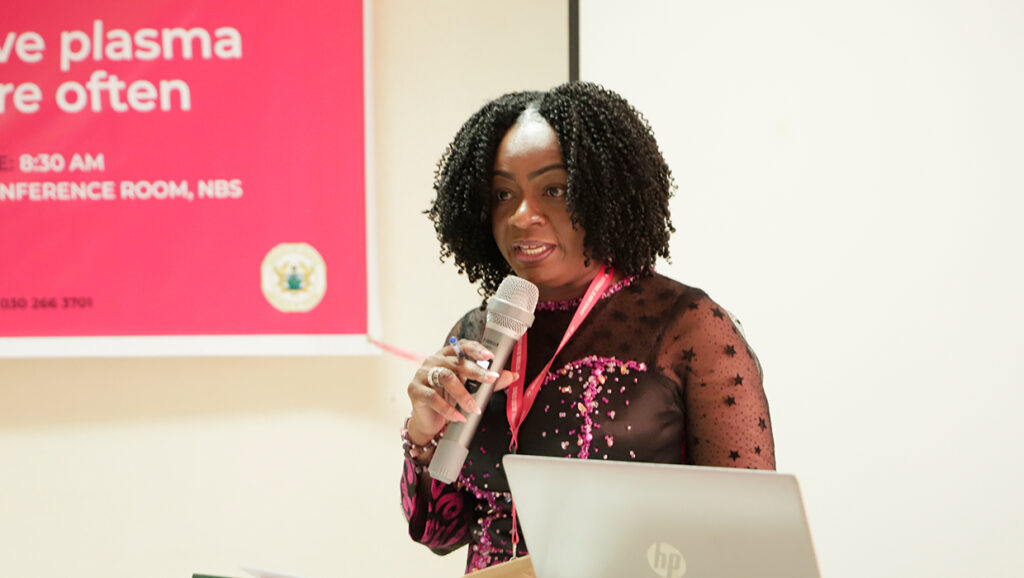 Dr Shirley Owusu-Ofori, CEO-NBS delivering her opening address to participants of the event.